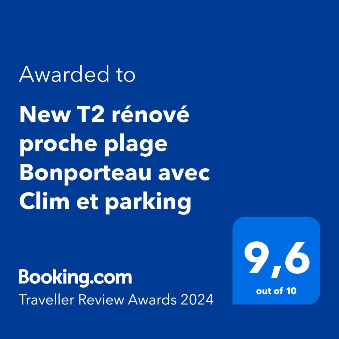 T2 Calme Proche Plage Bonporteau Avec Clim Et Parking Cavalaire-sur-Mer Luaran gambar